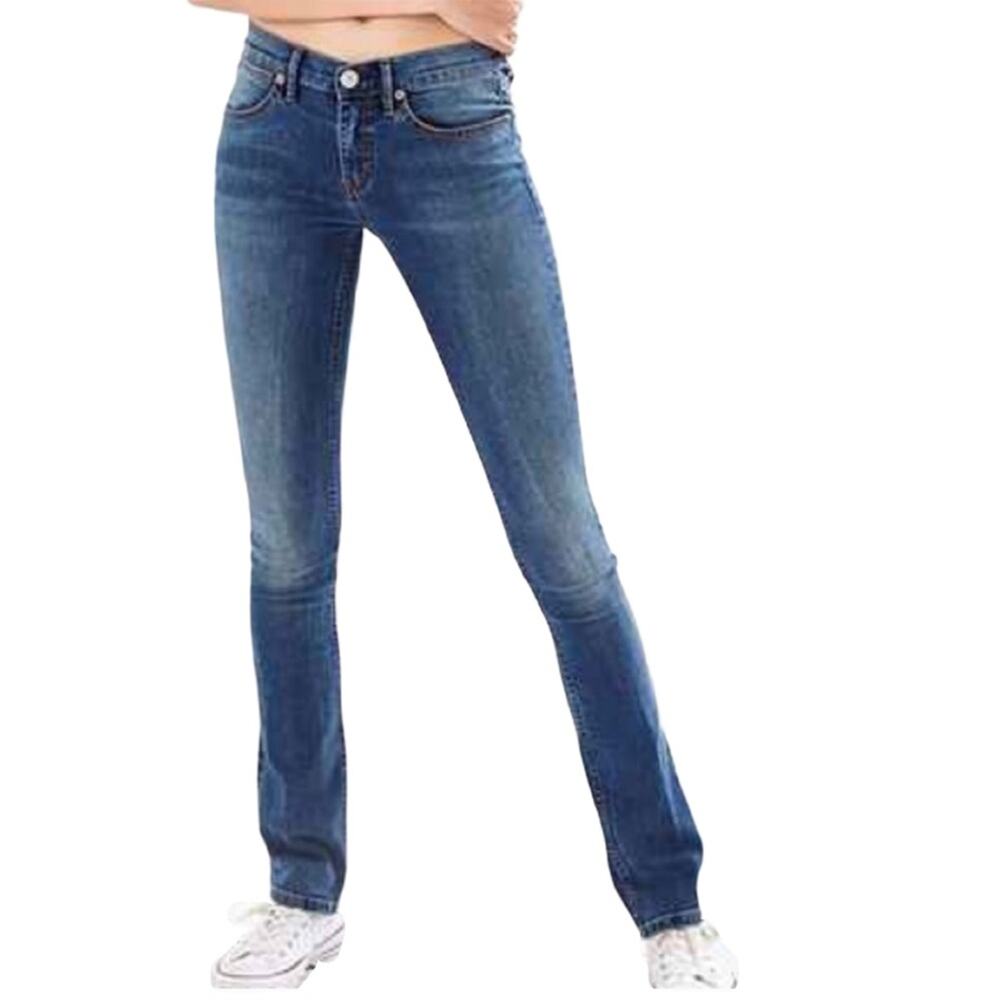 Urban Outfitters BDG Mid Rise Stovepipe Jeans Y2K 90s Style 28 W 33 L SEE INSEAM